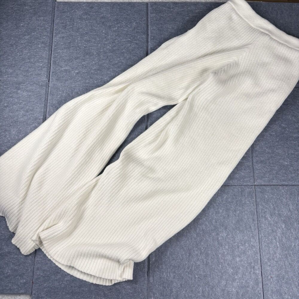 Alo Yoga Snuggle Up Sweater High-Waist Wide Leg Pant Womens XXS 2XS Cream Ivory - Picture 9 of 15